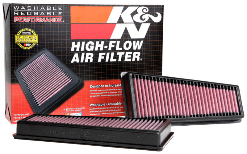 K&N 33-3140 Replacement Air Filter — Fits 2018-2023 Mercedes-Benz E63 AMG S, AMG GT 63, G63 AMG