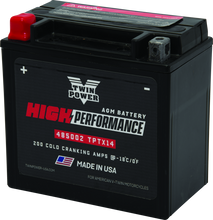 Load image into Gallery viewer, Twin Power YTX14  High Performance Battery Replaces H-D 65948-00 Made in USA