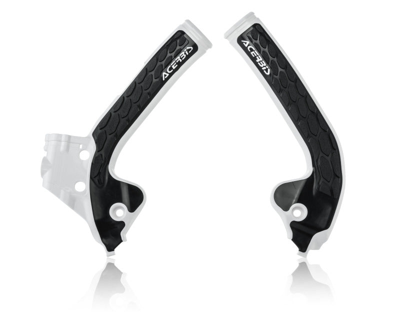 Acerbis 18+ KTM SX 85/ Husqvarna TC85/ 21+ GasGas MC85 Frame Guards- X-Grip - White/Black