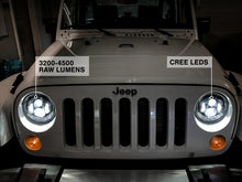 Cargar imagen en el visor de la galería, Raxiom 97-18 Jeep Wrangler TJ/JK Axial Series LED Daymaker Headlights- Black Housing (Clear Lens)