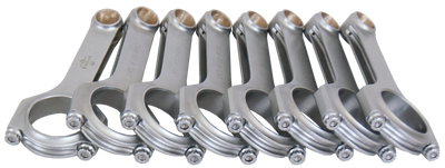 Eagle LS Series 6.125in Stroker H-Beam Rods with ARP L19 Bolts — Fits GM LS Engines