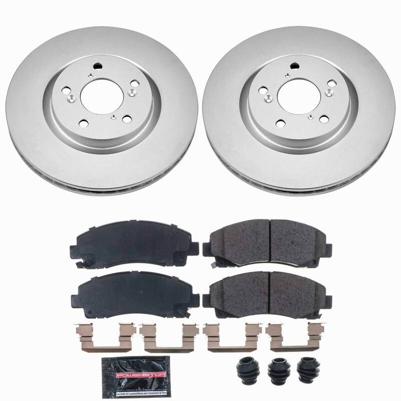 Power Stop 09-14 Acura TL Front Z23 Coated Brake Kit