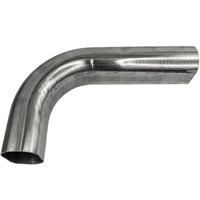 Granatelli 3in Oval Stainless Steel Vertical Radius 90 Deg bend 4.5in Bend Radius Tubing