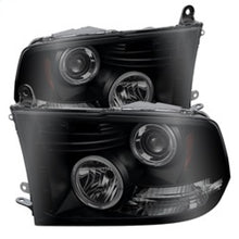 Cargar imagen en el visor de la galería, Spyder Dodge Ram 1500 09-14 Projector Headlights Halogen- LED Halo LED - Blk Smke PRO-YD-DR09-HL-BSM