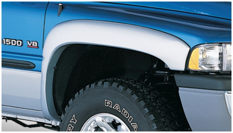 Guardabarros estilo OE de Bushwacker para Dodge Ram 1500 Fleetside 94-01, 4 piezas, caja de 78,0/96,0 pulgadas, color negro