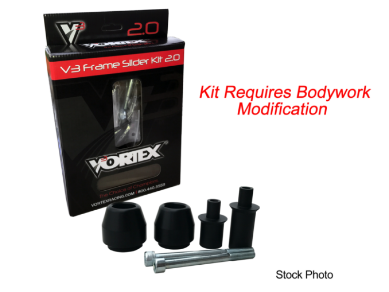 Vortex Racing 08-15 KTM 1190 RC8 V3 2.0 Frame Slider Kit- Modification Required