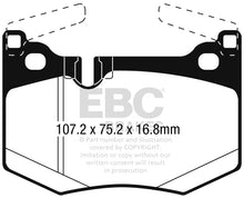 Cargar imagen en el visor de la galería, EBC 15-17 Lexus RC F / 16-18 Lexus GS F Yellowstuff Rear Brake Pads