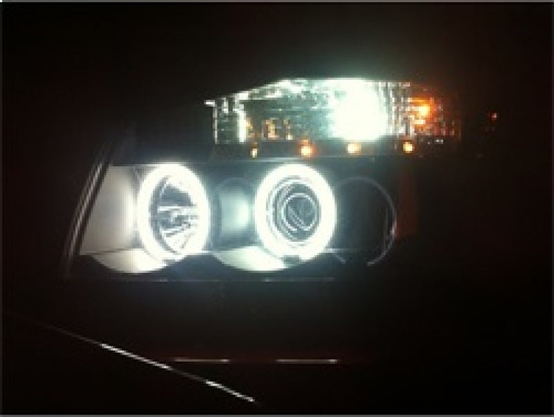 Faros delanteros de proyector Spyder Nissan Titan 04-14/Armada 04-07 CCFL Halo LED Blk PRO-YD-NTI04-CCFL-BK