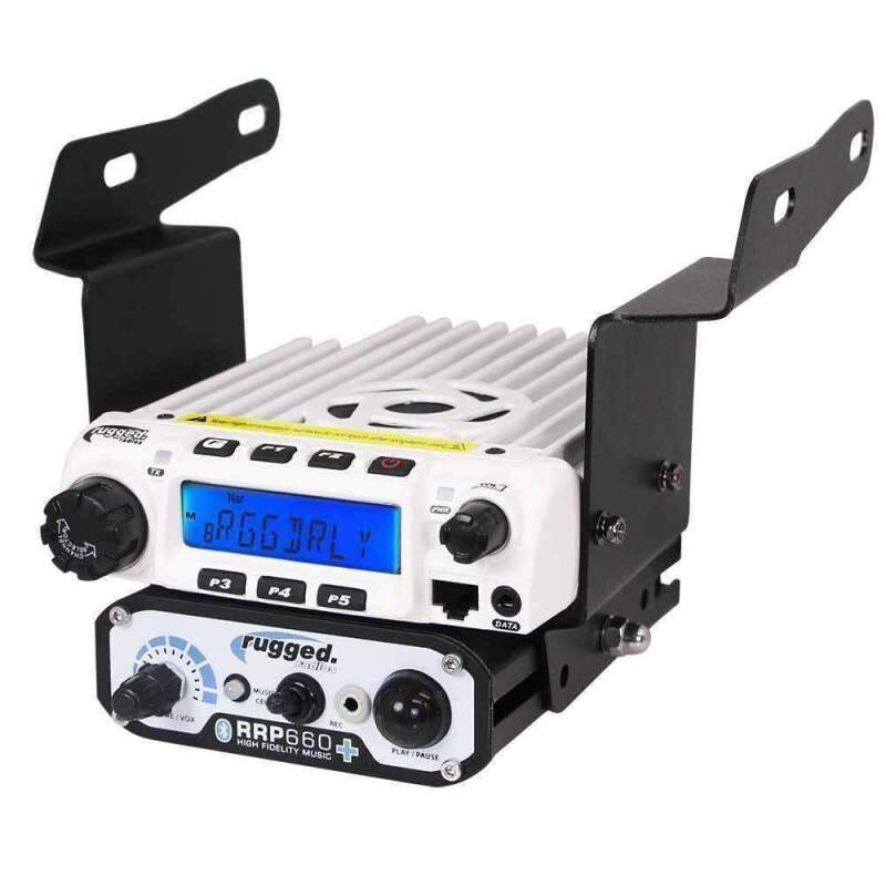 Rugged Radios Polaris RZR 570 800 900 Mount for M1 / G1 / RM60 / GMR45 Radio and Rugged Intercom (MT-900-RM60)