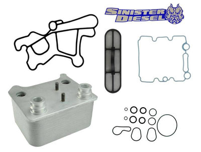 Sinister Diesel Oil Cooler Kit with Gaskets & O-Rings — Fits 2003-2007 Ford 6.0L Powerstroke