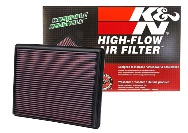 K&N High-Flow Air Filter — Fits 2002-2005 Cadillac Escalade, 1999-2000 Chevy/GMC Pickups