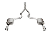 Cargar imagen en el visor de la galería, Corsa 2024 Ford MustangGT Sport Cat-Back Exhaust System 3.0in Dual Rear Exit w/4.5in Pro Series Tips