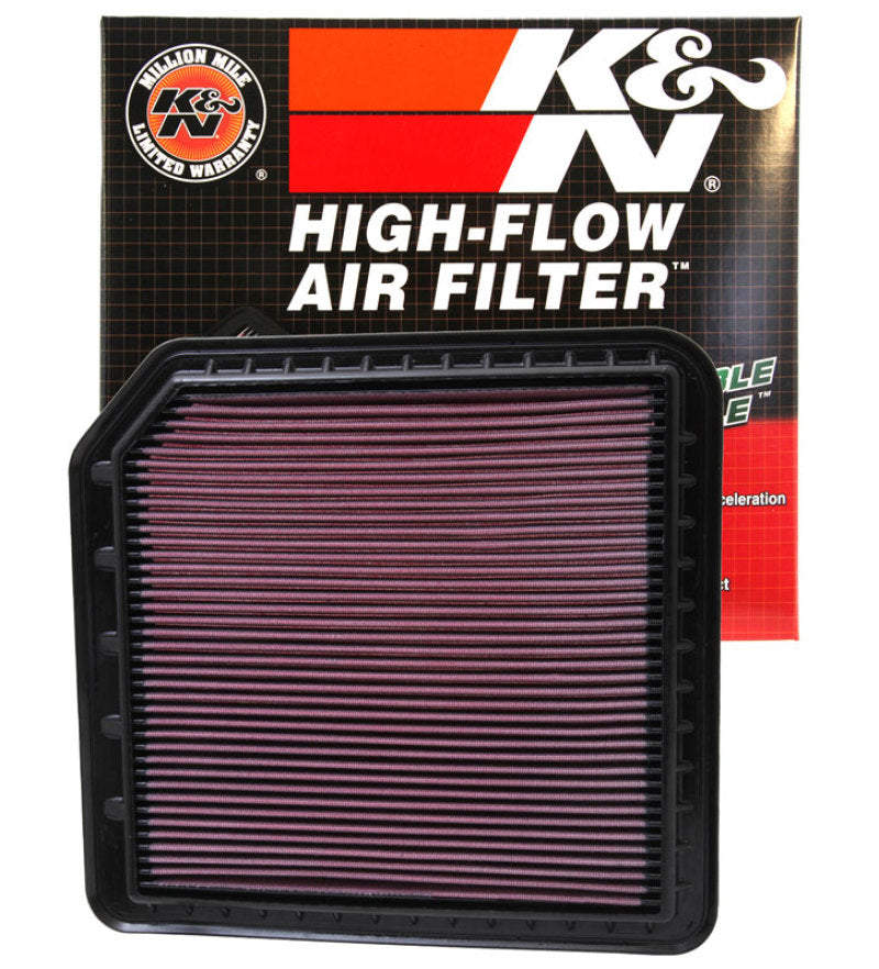 K&N 33-2456 Replacement Air Filter — Fits 2011-2013 Infiniti QX56 / 2014-2024 QX80 5.6L V8
