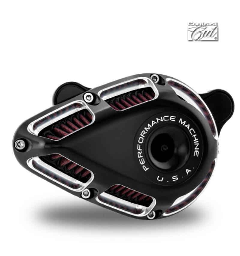 Performance Machine Jet Air Cleaner - Contrast Cut — Fits 2017-2019 Harley-Davidson