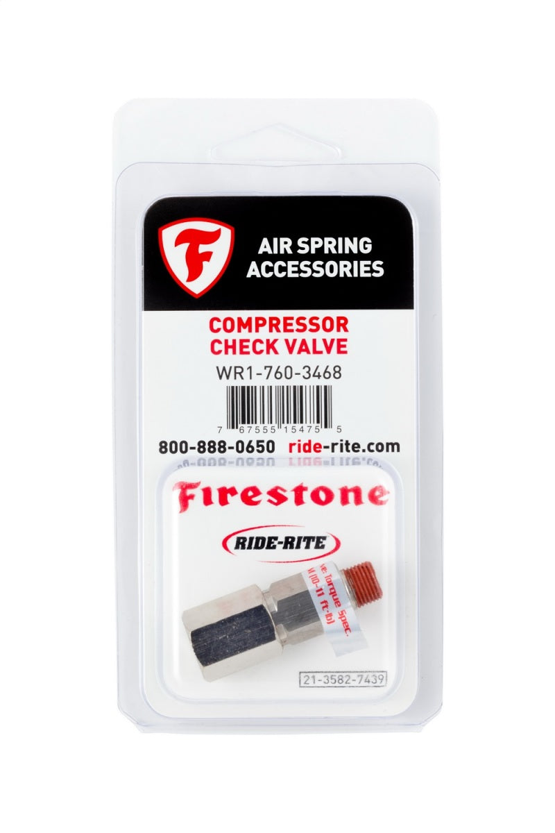 Firestone Air-Rite Compressor Check Valve 1/8-Inch NPT — 1 Pack (WR17603468)