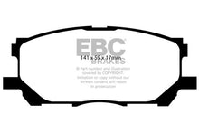 Cargar imagen en el visor de la galería, EBC 04-07 Lexus RX330 3.3 Yellowstuff Front Brake Pads