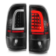 Cargar imagen en el visor de la galería, ANZO 1997-2003 Ford F-150 LED Tail Lights w/ Light Bar Black Housing Clear Lens