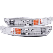 Cargar imagen en el visor de la galería, ANZO 1998-2001 Acura Integra Euro Parking Lights Chrome w/ Amber Reflector