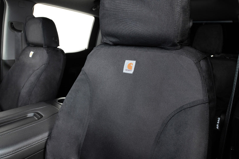 Covercraft 19-20 Ford F-150 Carhartt Super Dux SeatSaver Custom Front Row Seat Covers - Black