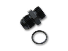 Cargar imagen en el visor de la galería, Vibrant -3AN Male Flare to -3 ORB Male Straight Adapter w/O-Ring - Anodized Black