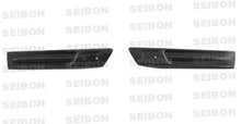 Cargar imagen en el visor de la galería, Seibon 09-10 Nissan GTR R35 Carbon Fiber Fender Duct Logos (Pair)