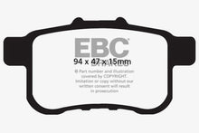 Cargar imagen en el visor de la galería, EBC 13+ Honda Accord Coupe 2.4 LX Ultimax2 Rear Brake Pads