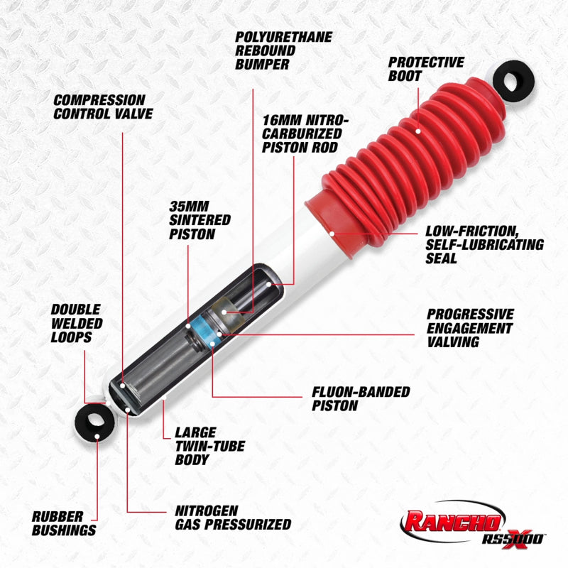 Rancho 98-04 Nissan Pathfinder Rear RS5000X Shock