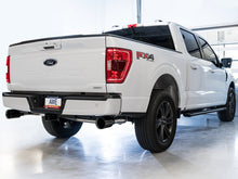 Cargar imagen en el visor de la galería, AWE 0FG 21+ Ford F150 Dual Split Rear Cat-Back Exhaust- 5in Diamond Black Tips