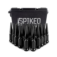 Cargar imagen en el visor de la galería, Mishimoto Mishimoto Steel Spiked Lug Nuts M14 x 1.5 24pc Set Black