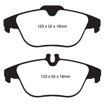 Cargar imagen en el visor de la galería, EBC 12-14 Mercedes-Benz C250 (W204) 1.8 Turbo Greenstuff Rear Brake Pads