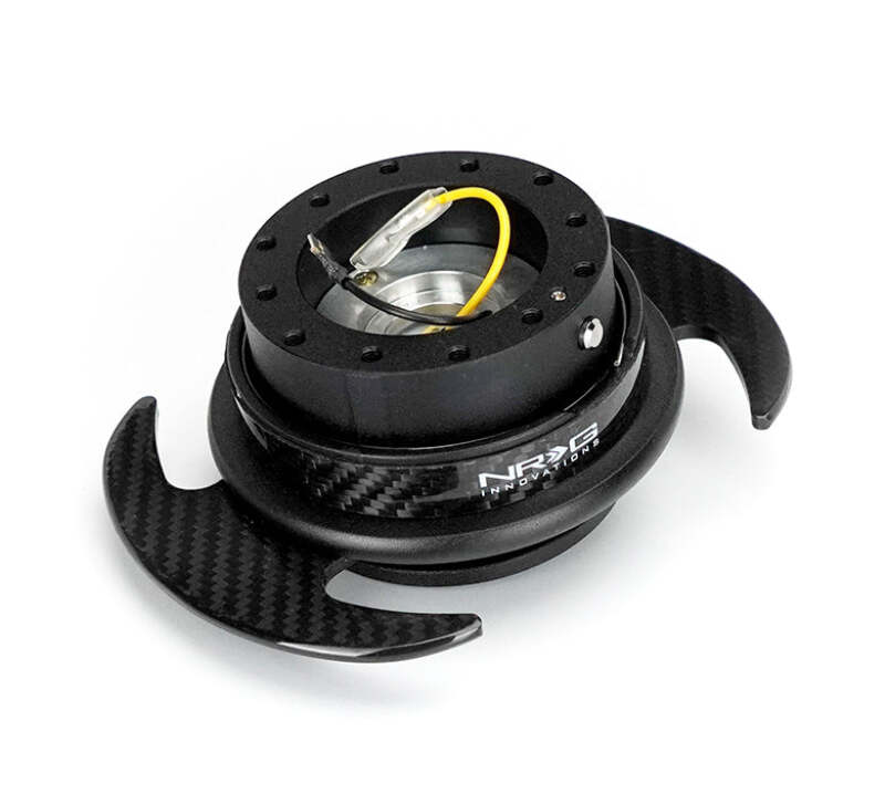 NRG Gen 3.0 Quick Release Kit - Black Body / Carbon Fiber Ring w/ Carbon Fiber Handles