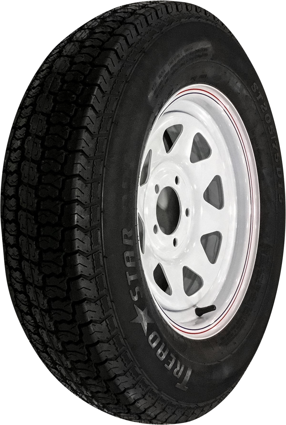 AWC Trailer Tire and Wheel Assembly White (TA2055012-71BF78C)