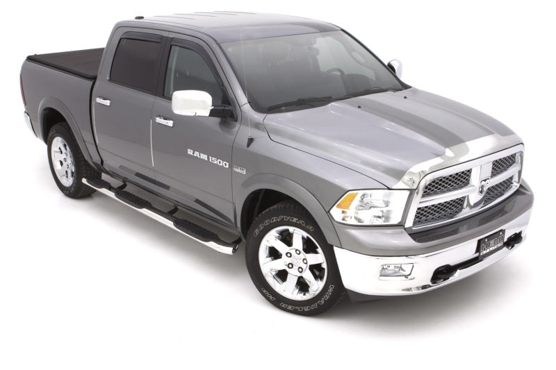 Dodge Ram 1500 Crew Cab (caja de 5,5 pies) de Lund 09-17, barras de protección de acero inoxidable WTW ovaladas de 5 pulgadas, pulidas