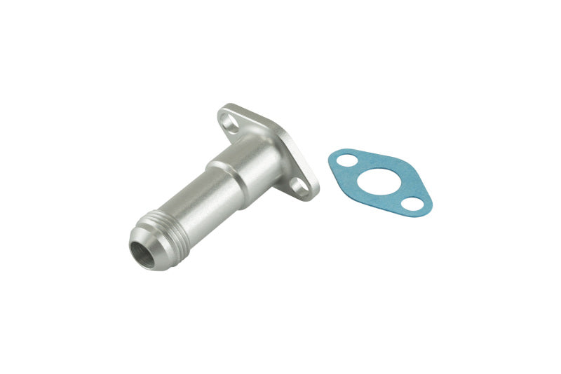Turbosmart 38.1mm 10AN 75mm Extended Oil Drain - Silver