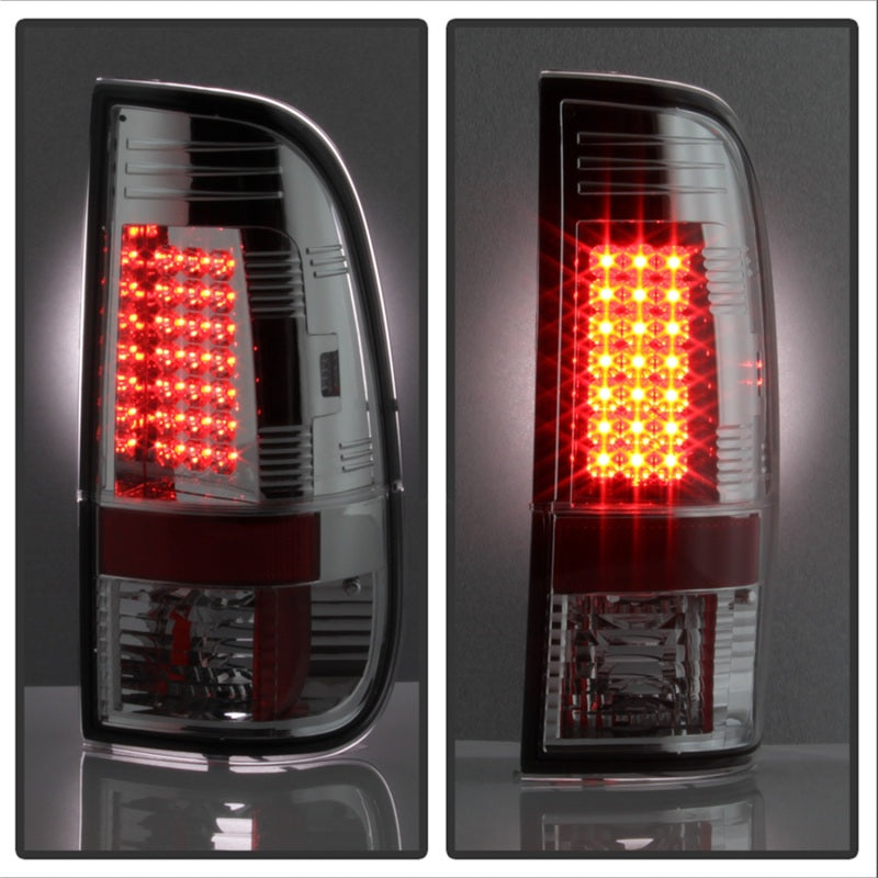 Luces traseras LED cromadas para Ford F150 laterales 97-03/F250/350/450 Super Duty 99-07 ALT-YD-FF15097-LED-C