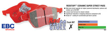 Cargar imagen en el visor de la galería, EBC 86-89 Mazda RX7 2.4 (1.3 Rotary)(Vented Rear Rotors) Redstuff Front Brake Pads