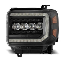 Cargar imagen en el visor de la galería, AlphaRex 14-18 GMC Sierra NOVA LED Proj Headlights Plank Style Black w/Activ Light/Seq Signal/DRL