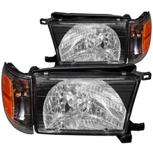 Cargar imagen en el visor de la galería, Faros delanteros de cristal ANZO 1999-2002 para Toyota 4Runner, color negro