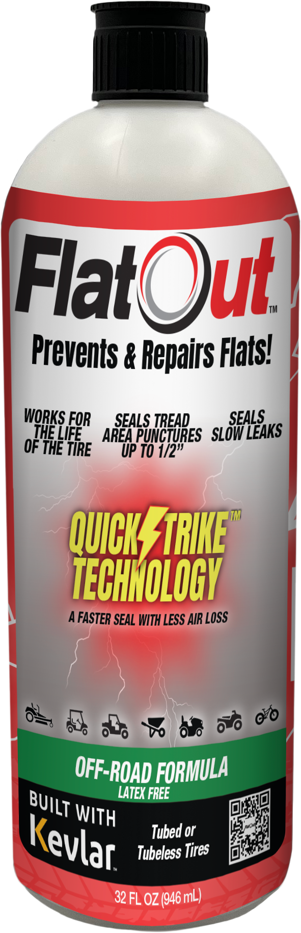 Flat OUT Tire Sealant 32OZ 8/Case (22128)