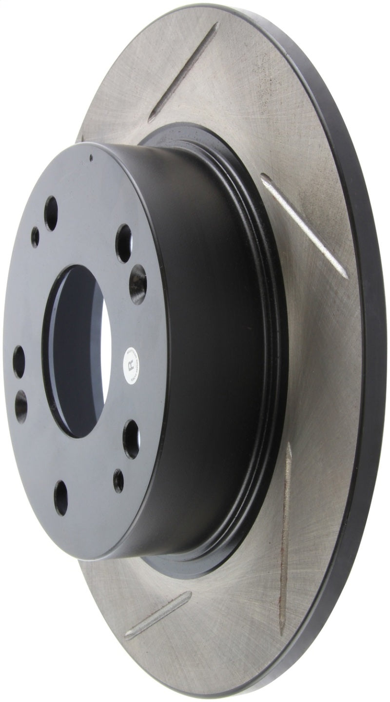 StopTech Power Slot Slotted Rear Rotor — Fits 04-08 Acura TSX, 03-07 Honda Accord V6