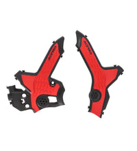 Cargar imagen en el visor de la galería, Acerbis 21+ Honda CRF300L Frame Guards- X-Grip - Black/Red