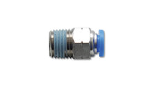 Cargar imagen en el visor de la galería, Vibrant Male Straight Pneumatic Vacuum Fitting 1/8in NPT Thread for use with 3/8in 9.5mm OD tubing