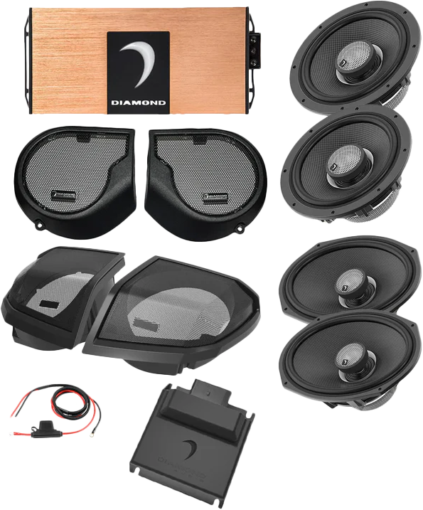 Diamond Audio 4CH Sound Pack w/ AB2 Module Flht 24-UP (DA24SGSP3)