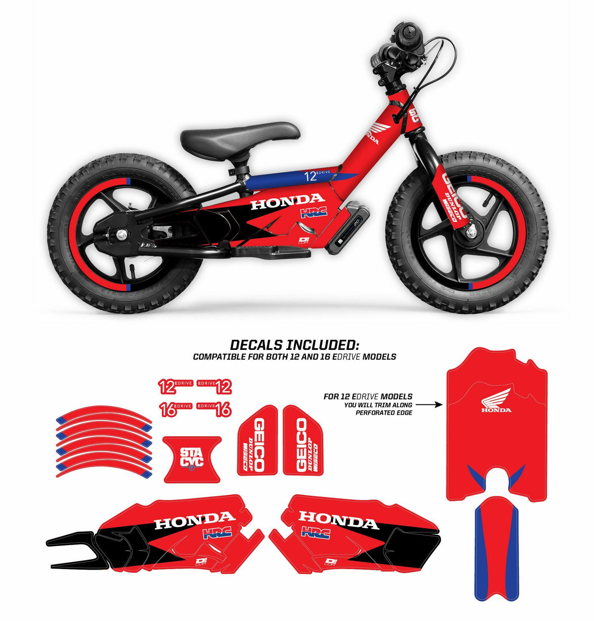 D-COR Graphic KIT Stacyc HRC Graphic KIT Stacyc 12" & 16" (10-80-204)