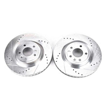 Cargar imagen en el visor de la galería, Power Stop 11-14 Ford Mustang Front Evolution Drilled &amp; Slotted Rotors - Pair