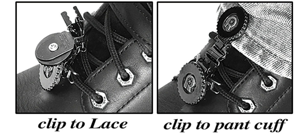 Ryder Clips Clips for Laced Boots Bones/Skull (BSL-FC)
