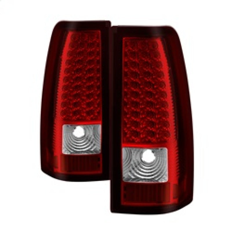 Luces traseras LED Xtune Chevy Silverado 1500/2500/3500 03-06 rojas transparentes ALT-ON-CS03-LED-RC