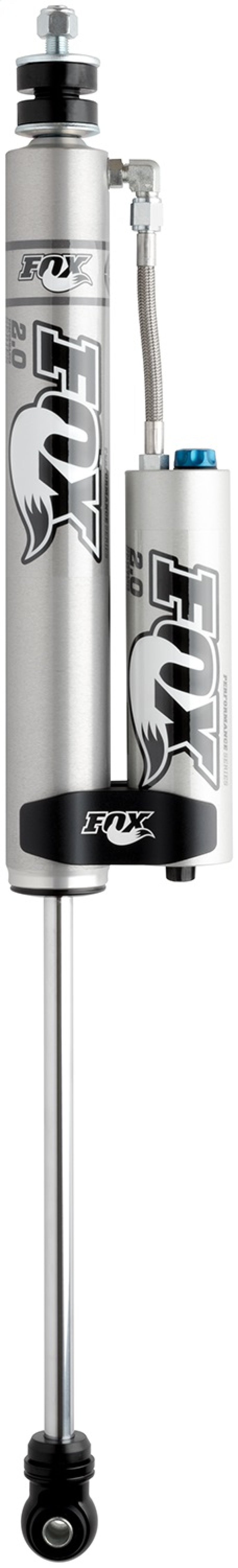 Fox 2.0 Factory Series 10.1in Smooth Body Reservoir Front Shock w/CD Adjuster — Fits 2007-2018 Jeep Wrangler JK