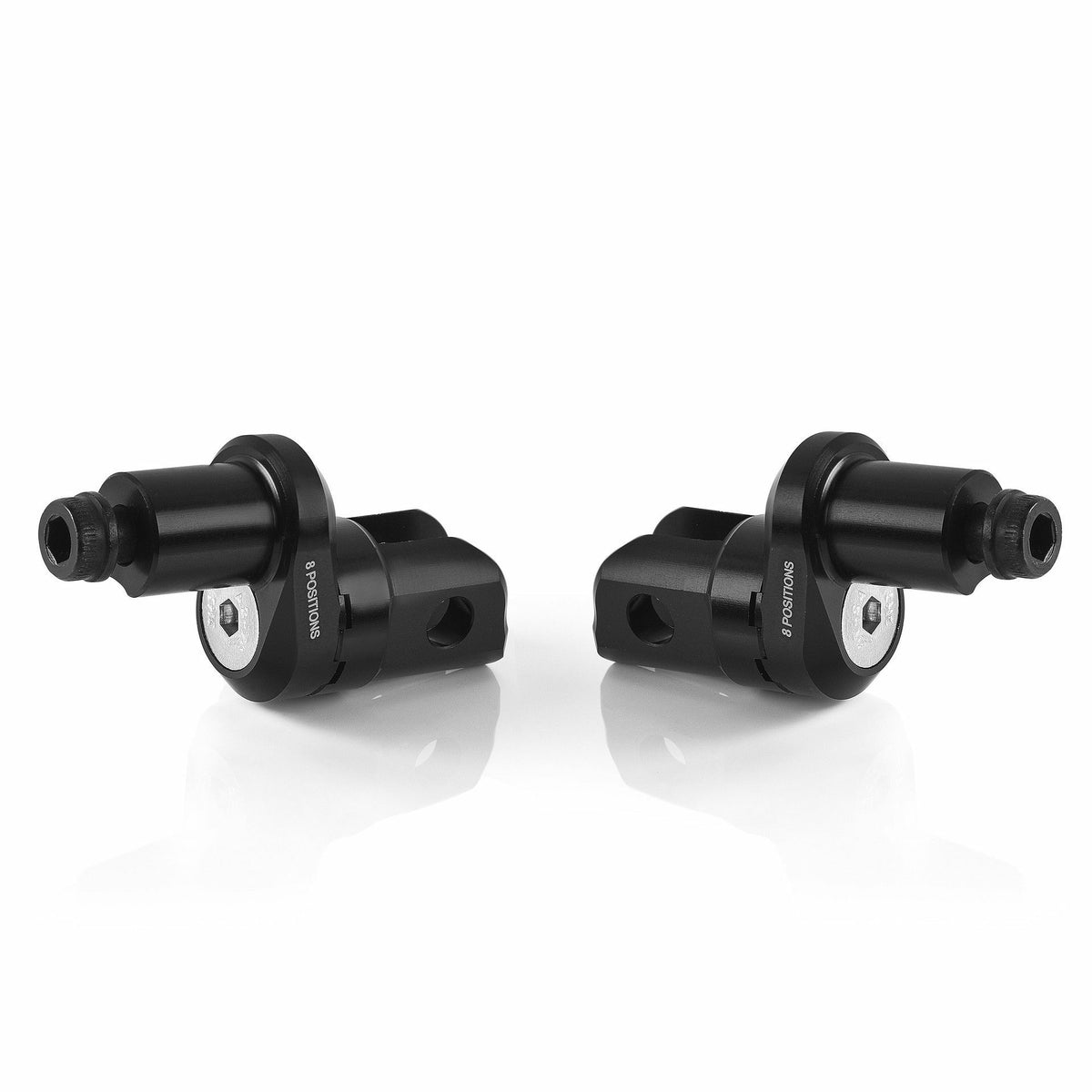 Rizoma Eccesntric Footpeg Mount KIT Rider Adjust Black PR (PE664B)