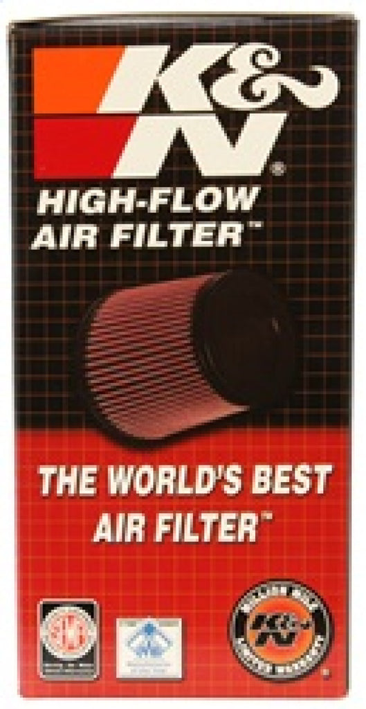 K&N Filter Universal Rubber Round Straight Filter 20 Deg Angled 2-7/16in Flange 3-3/4in OD 5in H